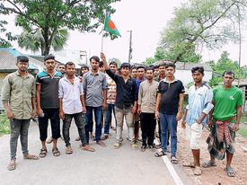 মুরিয়ায় জনগনের মাঝে স্বস্তি ফিরিয়ে আনতে ছাএদলের শান্তি সমাবেশ অনুষ্ঠিত